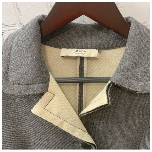 PRADA Virgin Wool Trench Coat - Picture 5 of 16